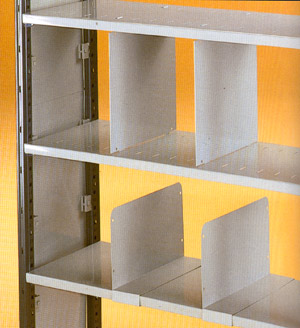 Frabetti: divisori mobili e separatori per scaffalatura metallica a piani